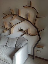 Libreria Ad Albero In Legno